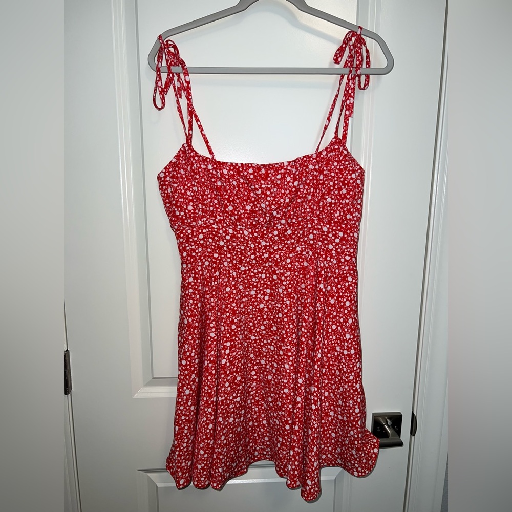 Showpo red mini dress